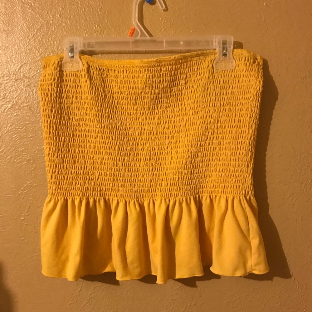 yellow tube top